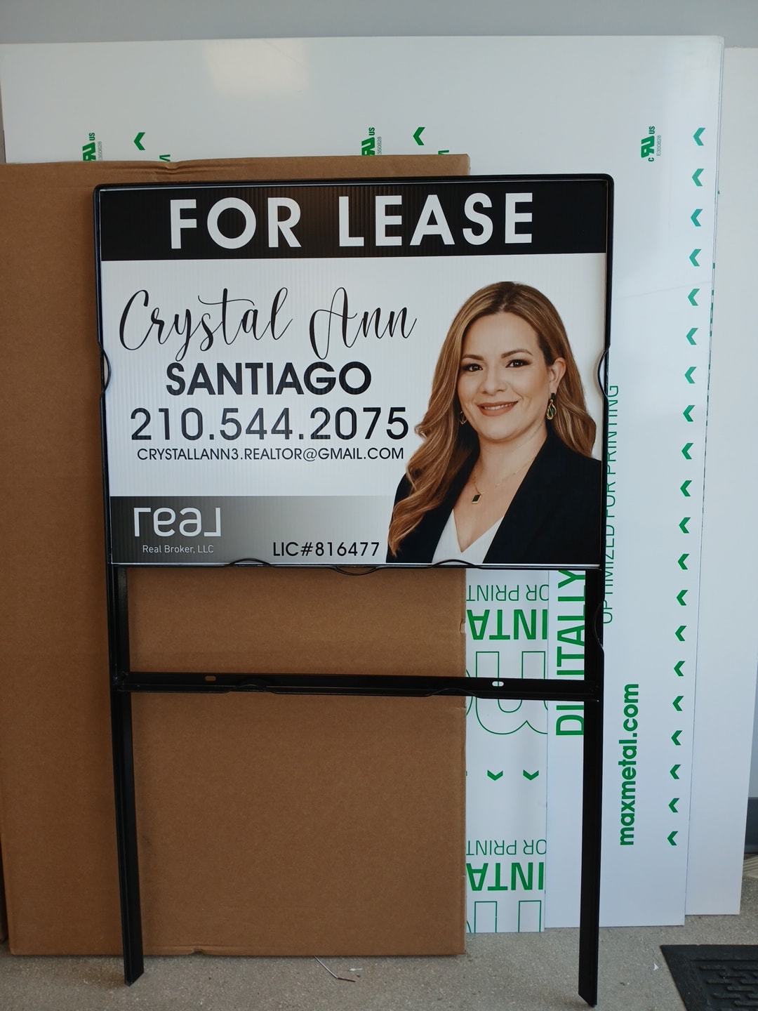 Crystal Ann Santiago For Lease Sign