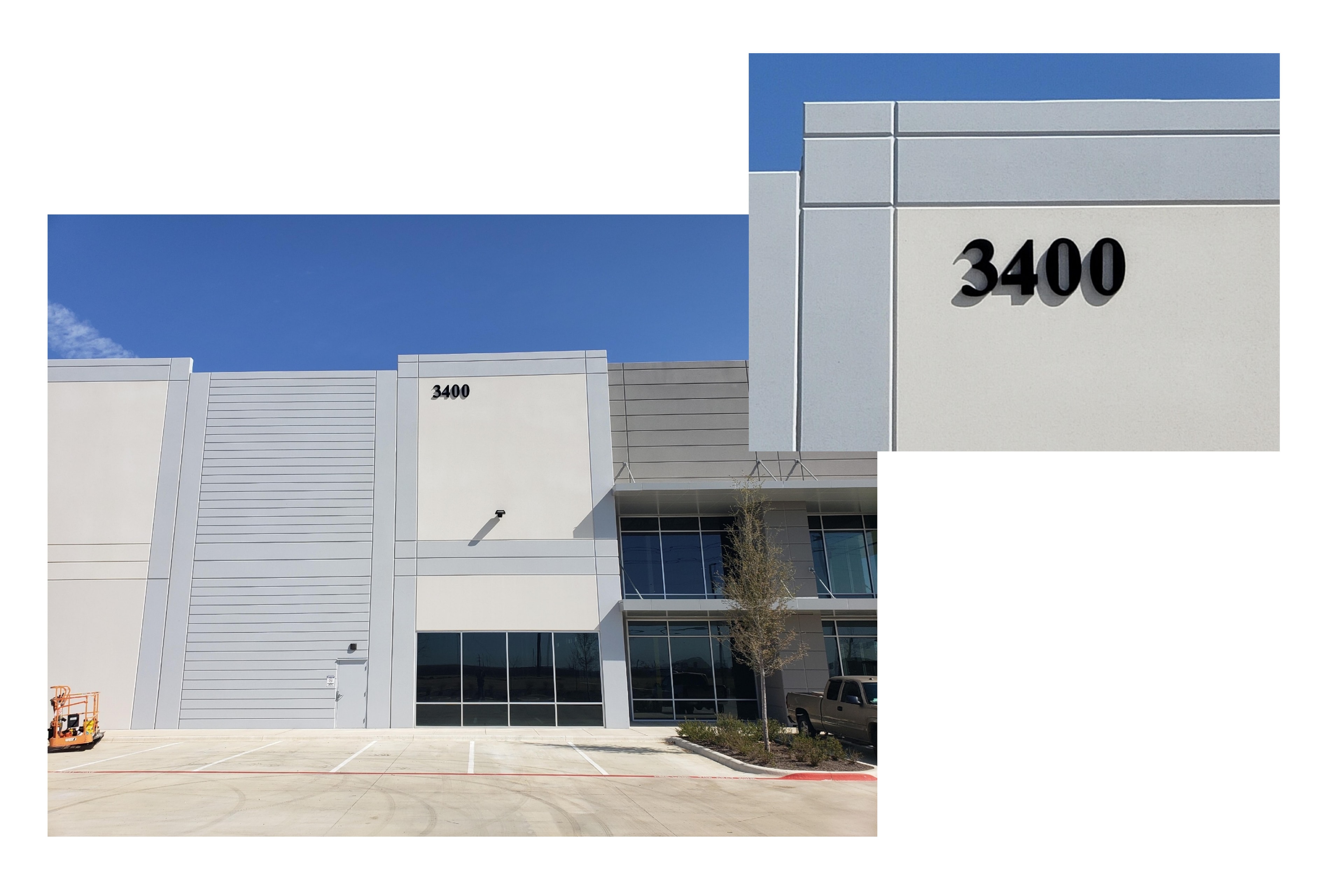 3400 Address Building Sign