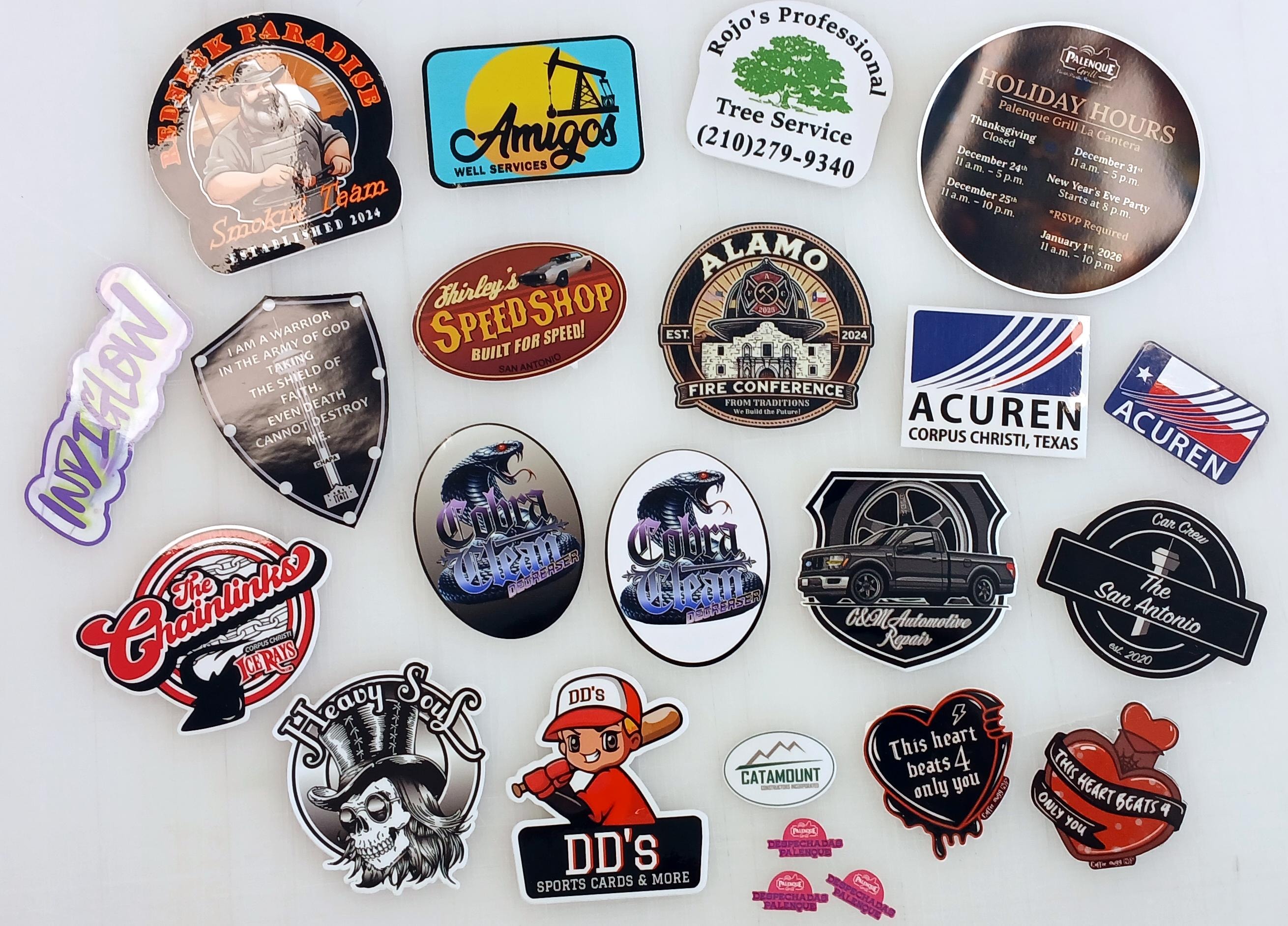 Custom Die-Cut Sticker Collection
