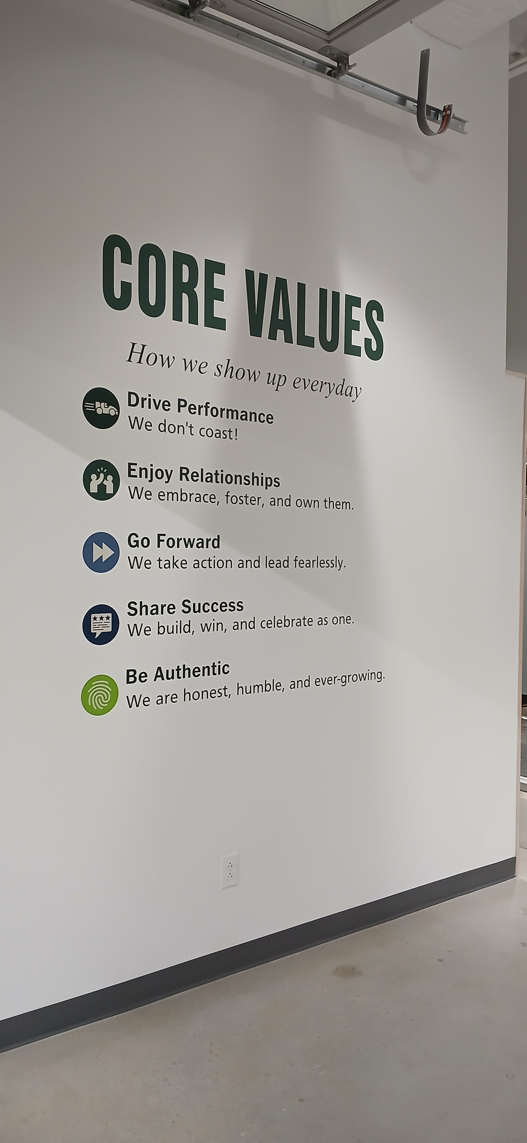 Catamount Core Values Wall Decal