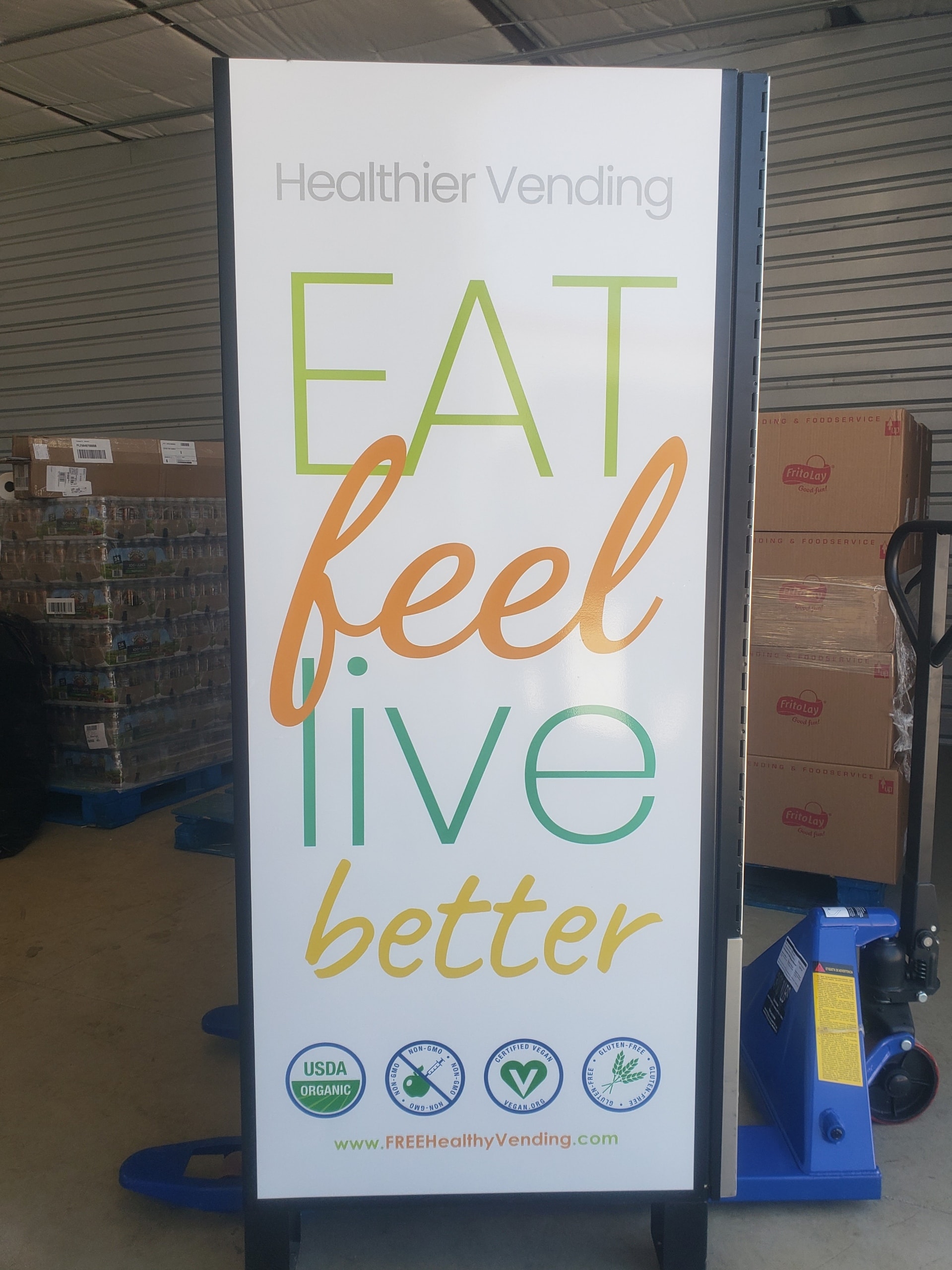 Healthier Vending Banner Stand