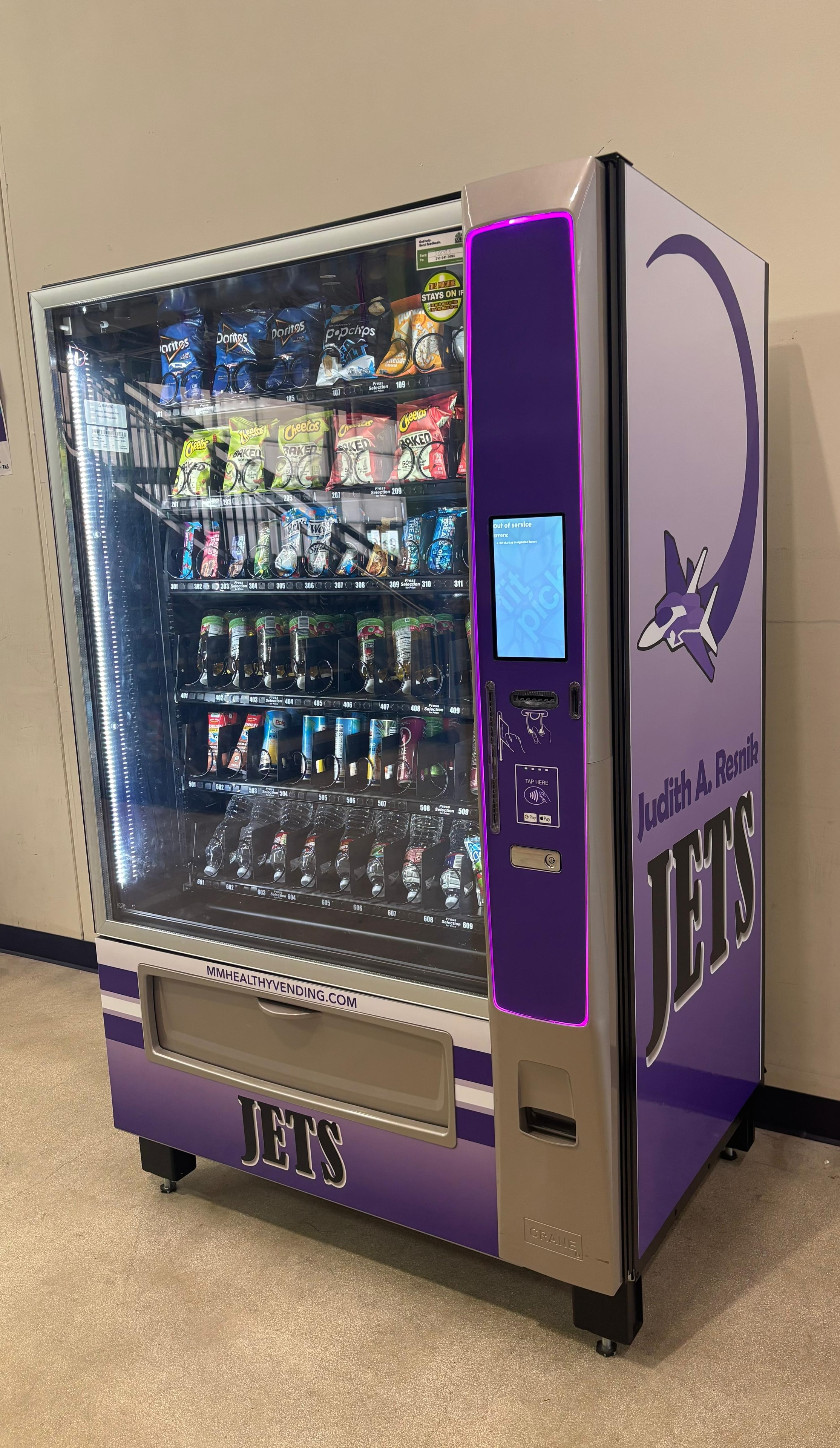 Judith A. Resnik Jets Vending Machine Wrap