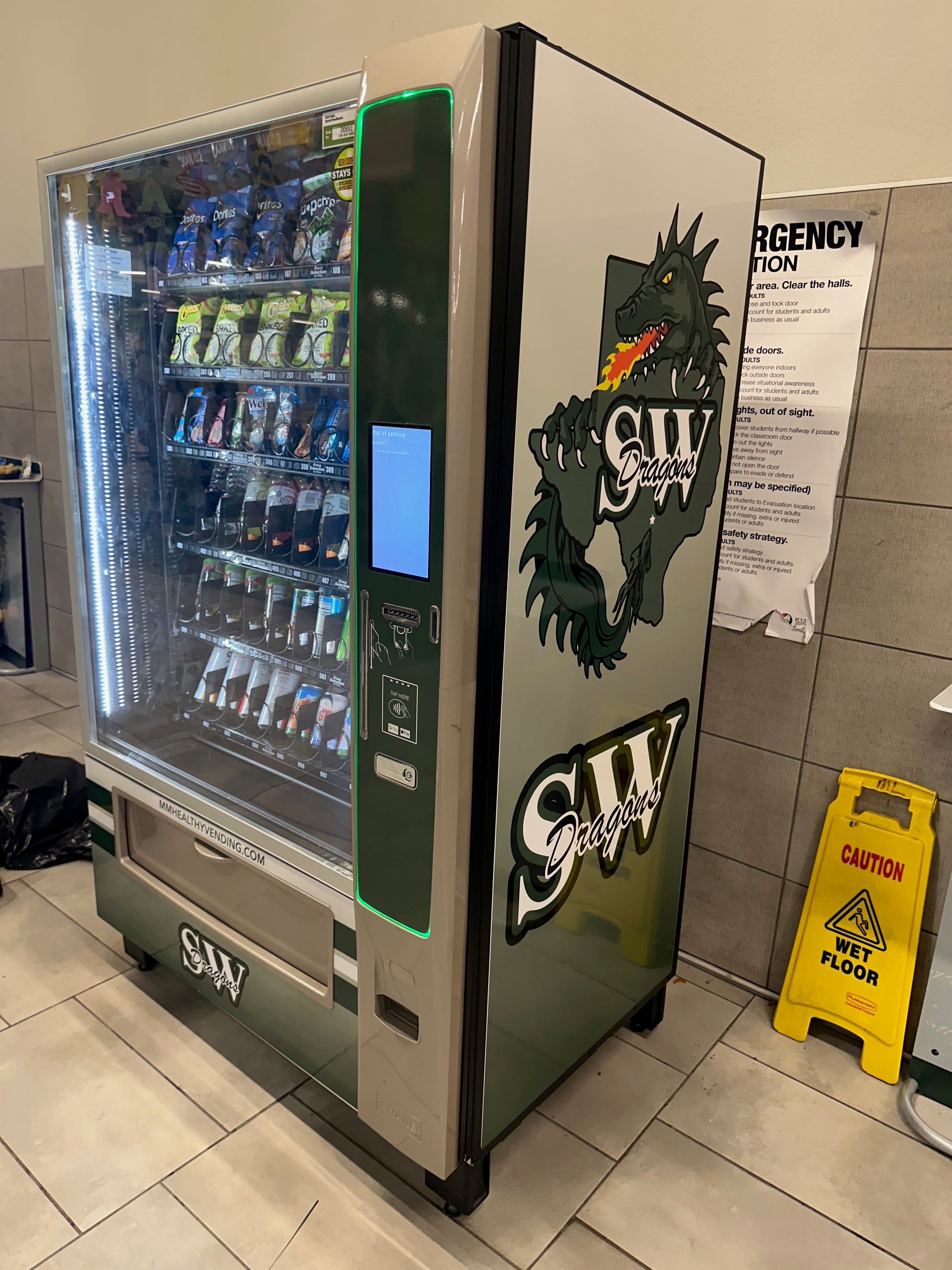 City Dragons Vending Machine Wrap